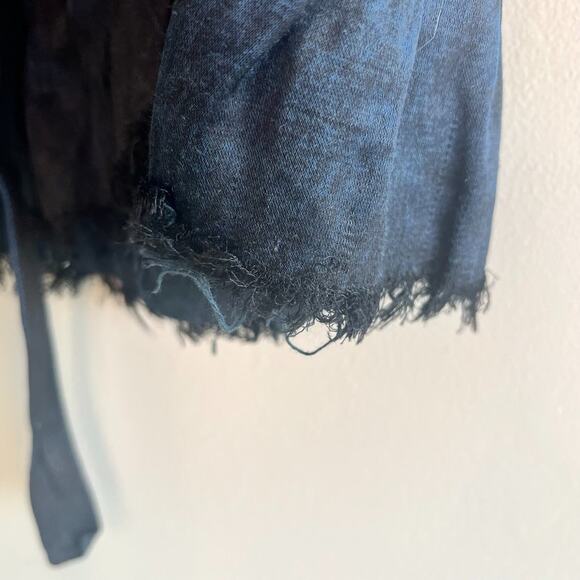 Free People FP One Sz 2 Mini Skirt Raw Edge Steampunk Victorian Ruffle - Picture 3 of 8